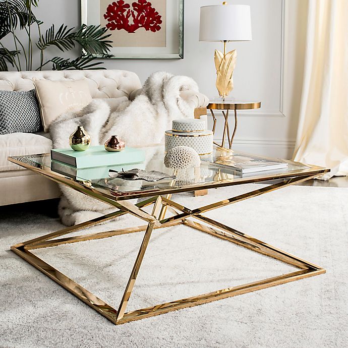 Fiorella Coffee Table in Gold