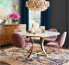 Load image into Gallery viewer, Milo Marble top Dining table with 4 Chair&#39;s
