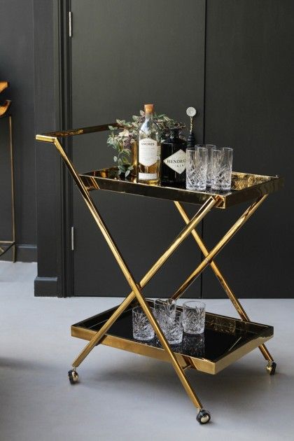 Gaylor Gold Bar Cart