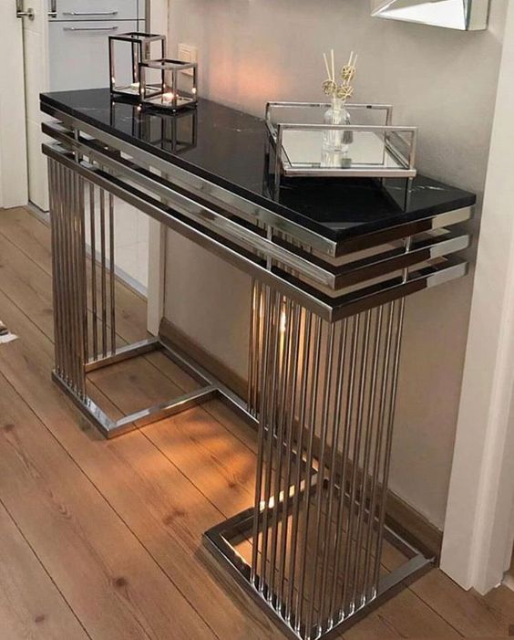 Luxury Stainless Steel Console