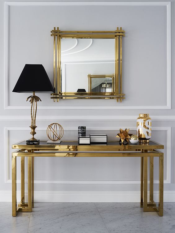 Alford's Gold stainless steel console