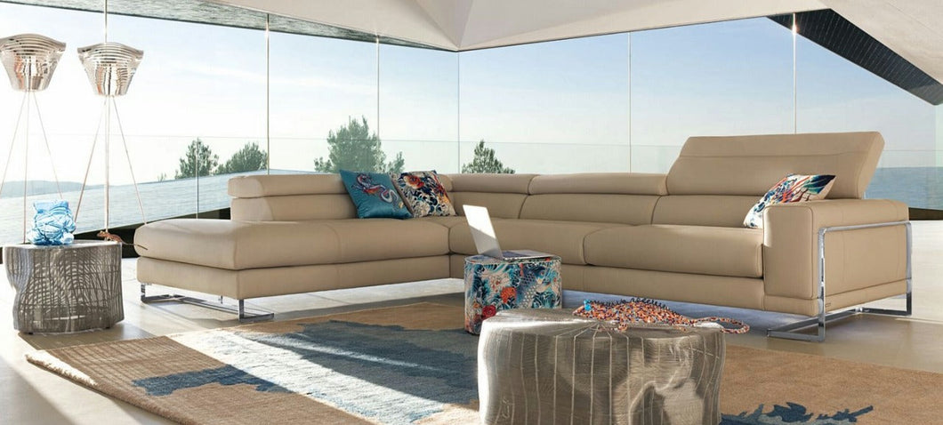 Salone Leather Large Setional Sofa