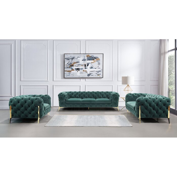 Binstead 3 Piece Living Room Set