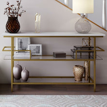 Load image into Gallery viewer, Ulysis Gold console table
