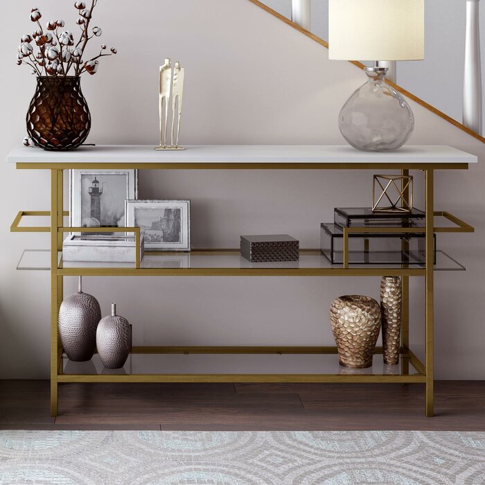 Ulysis Gold console table