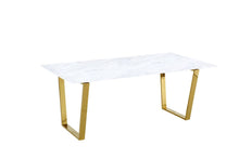 Load image into Gallery viewer, Beige marble Dining table set
