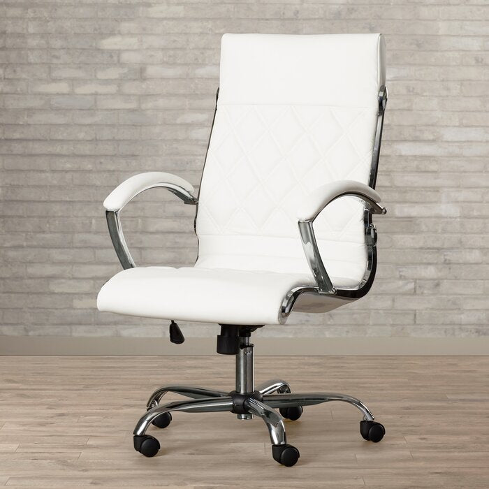 Leamon white Executive Chair