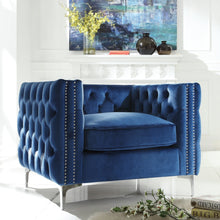 Load image into Gallery viewer, Porch 2 piece Tufted Nailhead Trim sofa
