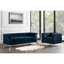 Load image into Gallery viewer, Porch 2 piece Tufted Nailhead Trim sofa
