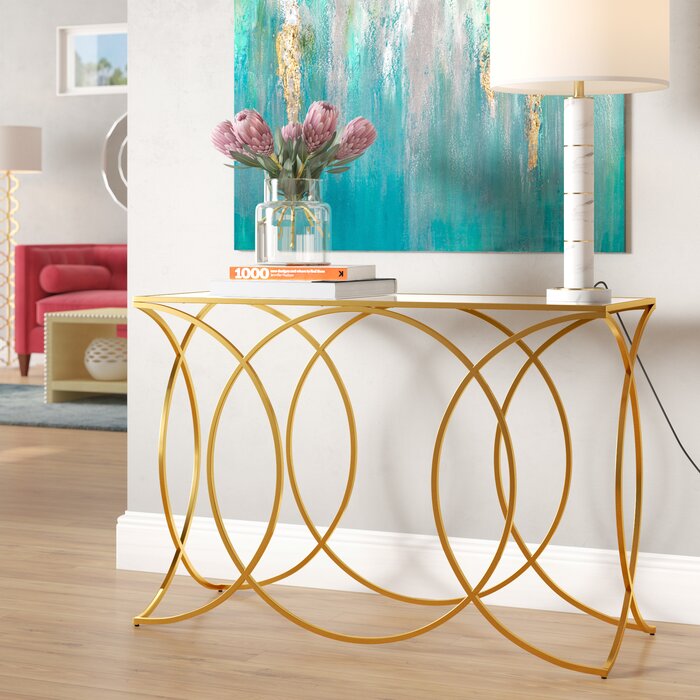 Edgware Geometric Console Table