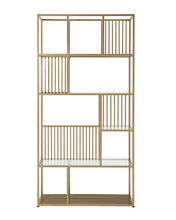 Load image into Gallery viewer, Radner Brass coated shelf rack
