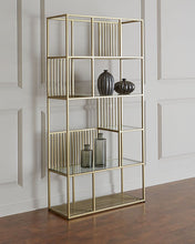 Load image into Gallery viewer, Radner Brass coated shelf rack
