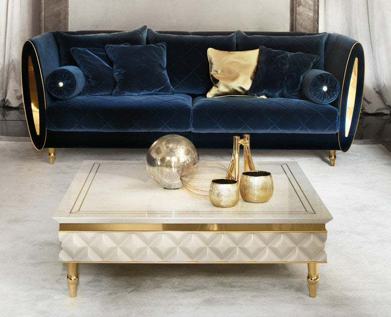 Luxury 3 seater velvet sofa