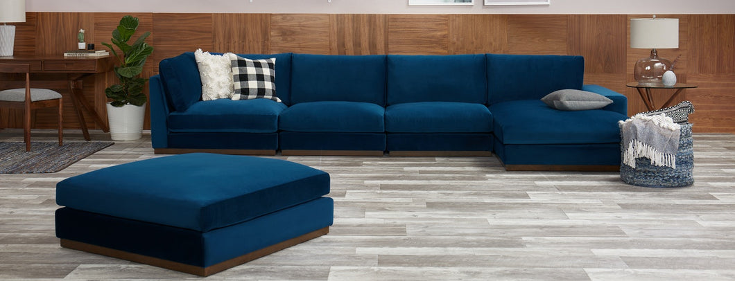 Holt blue Grand Sectional