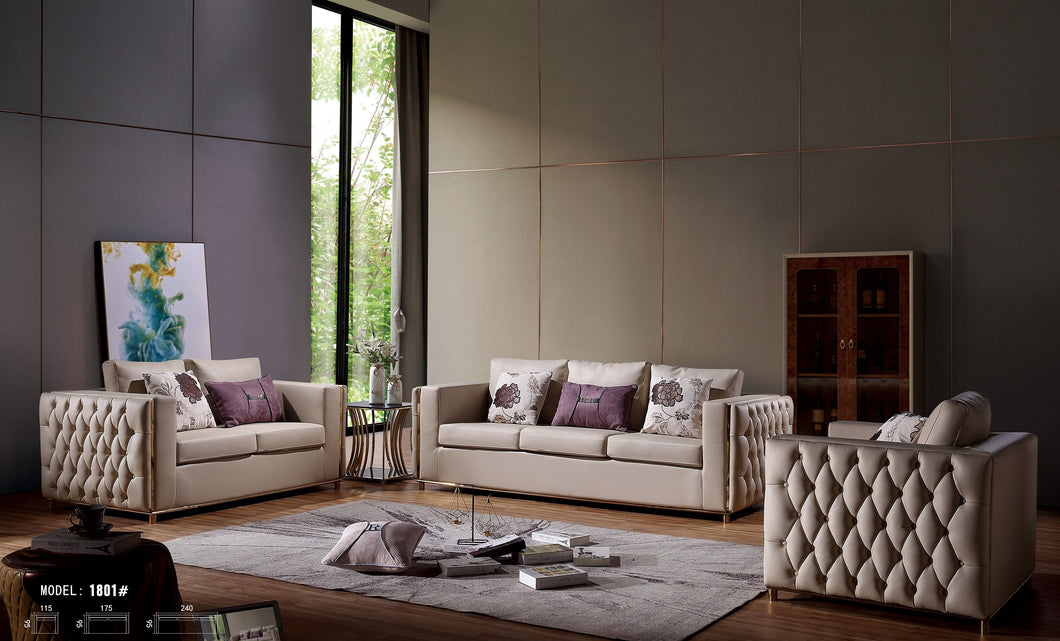 Luxury genuine leather sofa