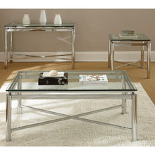 Load image into Gallery viewer, Bolton Stainless steel and Glass Console Table
