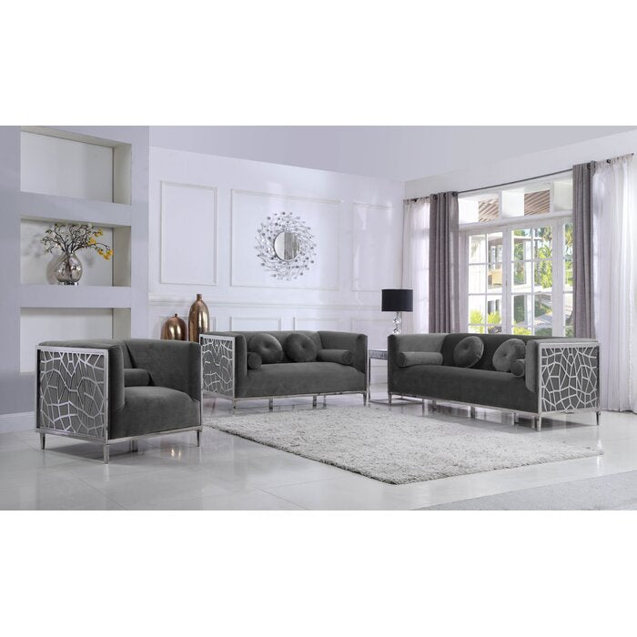 Pamela Grey Configurable Sofa Set