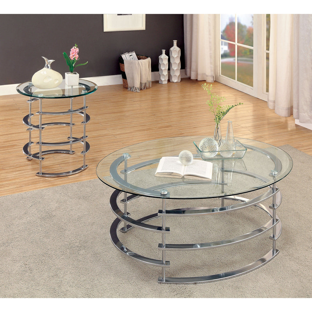 Odella Contemporary 2-piece Accent Table Set