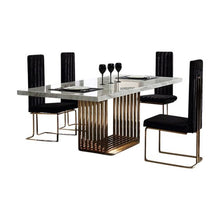 Load image into Gallery viewer, Kingston marble Dining table with 4 chairs
