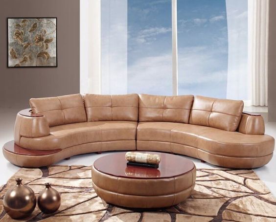 Two Piece leather Sectional sofa