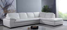 Load image into Gallery viewer, White leather low-profile modern sectional
