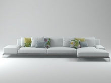 Load image into Gallery viewer, White modern sectional sofa
