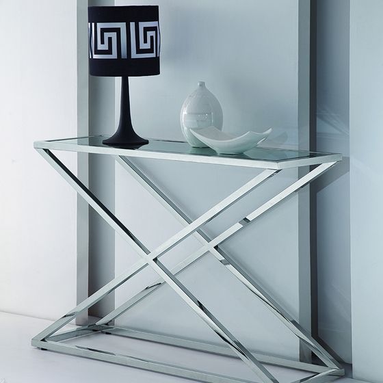 Wade stainless console table