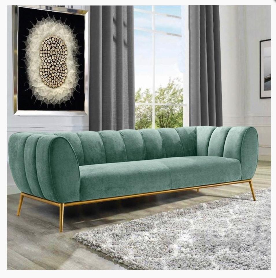 Cateur velvet 3 seater sofa