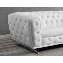 Load image into Gallery viewer, Modern White Leather Tufted Sofa Set
