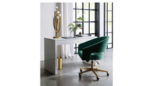 Load image into Gallery viewer, Green Velvet Office Chair
