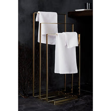 Load image into Gallery viewer, BRASS COATED TOWEL RACK
