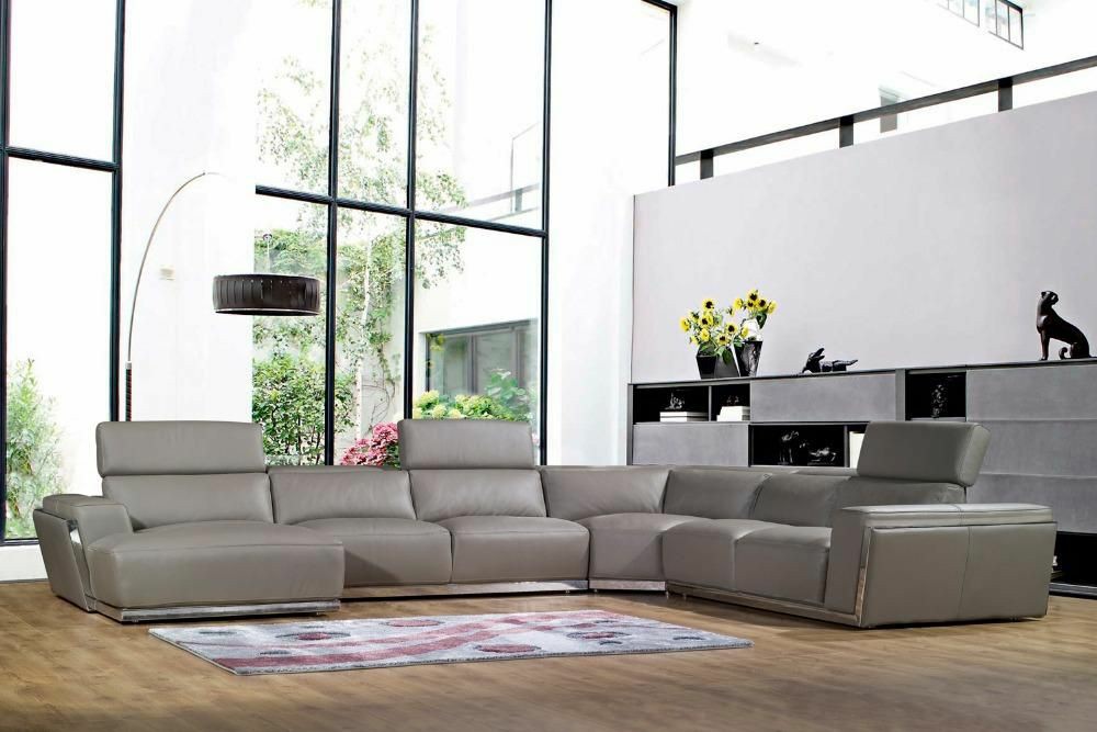 Carter Large Leather Sectional sofa