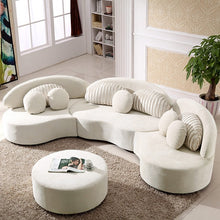 Load image into Gallery viewer, Ether 7-Seat Modular Sofa Round Sectional Sofa with Ottoman
