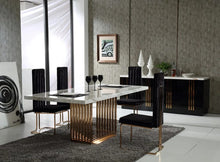 Load image into Gallery viewer, Kingston marble Dining table with 4 chairs
