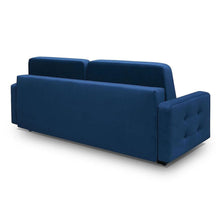 Load image into Gallery viewer, Navy blue fabric sofa
