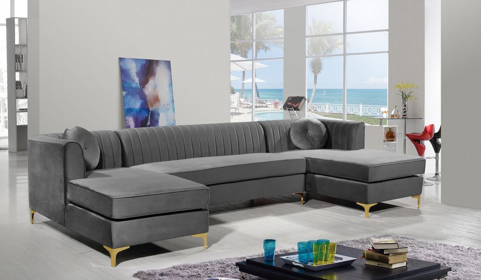 Gray Sectional Sofa