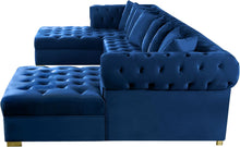 Load image into Gallery viewer, Presley Pink/Navy blue Sectional sofa
