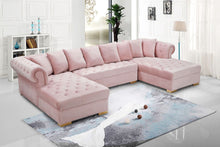 Load image into Gallery viewer, Presley Pink/Navy blue Sectional sofa
