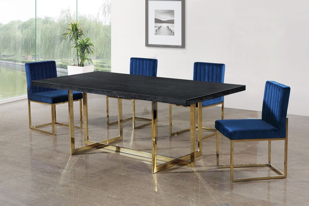 contemporary dining table with four chair's