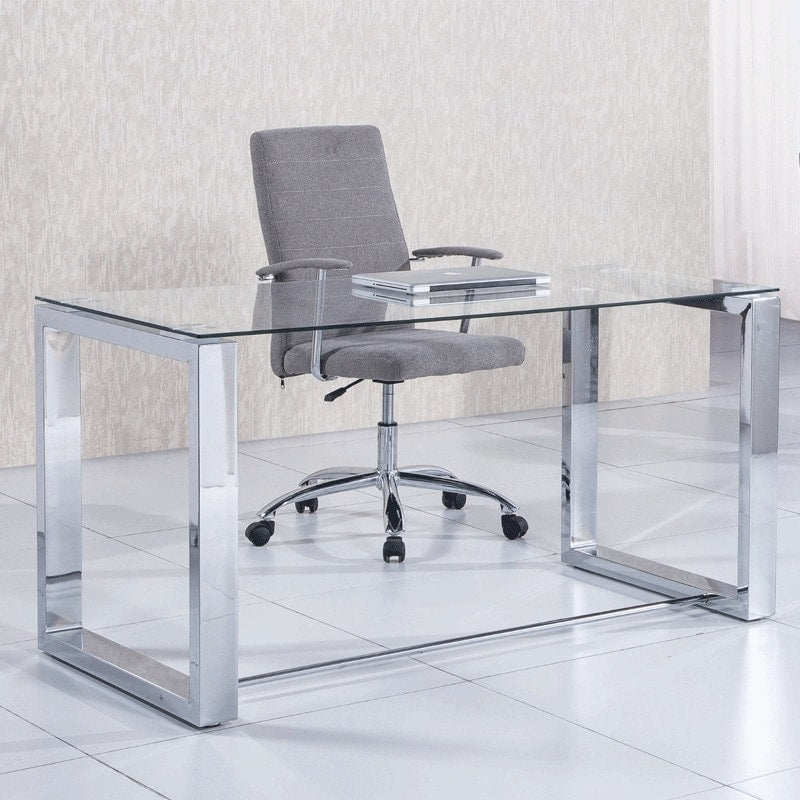 Stainless steel Office Table with Chair