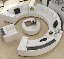 Load image into Gallery viewer, Mira Modular Curved Round Leather Sofa
